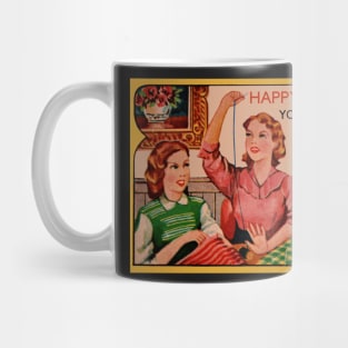 SEWING SUSAN Happy Birthday Card Vintage Design You're Sew Cool Mug